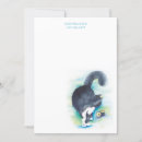 Search for cute cat note cards Watercolor illustration