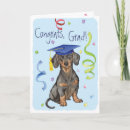 Search for dachshund graduation cards Dog