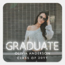 Search for black and white grad stickers Typography