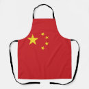 Search for china aprons Red