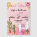 Search for llama 1st birthday invitations Cactus