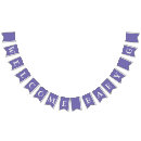 Search for welcome bunting flags Purple