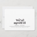 Search for business moving announcement cards Simple