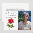Search for red rose funeral invitations Memorial