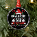 Search for santa golf christmas tree decorations Funny