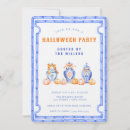 Search for tea party seasonal invitations Blue and white