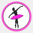 Search for pink dancer stickers Ballerina