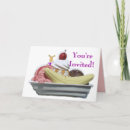 Search for banana split invitations Ice cream