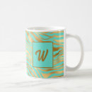 Search for mint and gold mugs Trendy