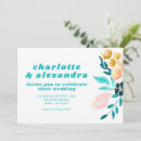 Search for yellow and turquoise wedding invitations Floral