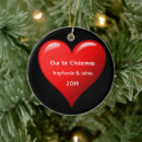 Search for newly married christmas tree decorations Our first christmas together