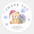 Search for teddy bear thank you stickers Watercolor
