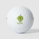 Search for apples golf balls Illustration