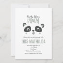 Search for black white panda invitations Kawaii