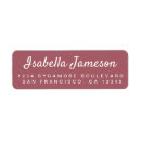 Search for red and purple return address labels Modern