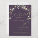Search for plum bridal shower invitations Calligraphy
