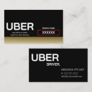 Search for uber driver business cards Minimalist