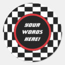 Search for black and white flag stickers Racing
