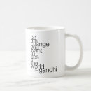 Search for quotes on change mugs Gandhi
