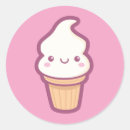 Search for kawaii ice cream cone stickers Cute