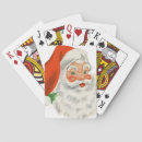 Search for nostalgic playing cards Santa claus