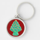 Search for decorated cookie key rings Christmas tree