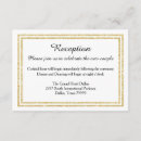 Search for gold trim invitations White