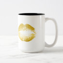 Search for gold lipstick mugs Glitter