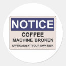 Search for office humor stickers Coffee