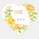 Search for 50th anniversary wedding stickers Yellow