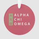 Search for alpha chi omega sorority christmas tree decorations Greek letters