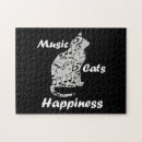 Search for music lover puzzles Cat