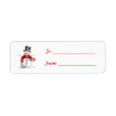 Search for red scarf return address labels White