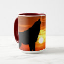Search for howling wolf mugs Sunset