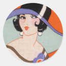 Search for ladies hats stickers Vintage