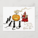 Search for vintage halloween cat postcards Witch