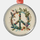 Search for hippie peace sign christmas tree decorations Psychedelic