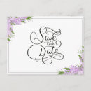Search for lavender save the date postcards Floral