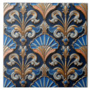 Search for vintage fleur de lis tiles Blue
