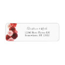 Search for red wedding return address labels Autumn