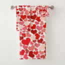 Search for heart bath towels I love you
