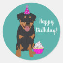 Search for rottweiler round stickers Rottie
