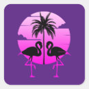 Search for birds silhouette stickers Flamingo
