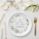 Search for mr and mrs wedding plates Botanical