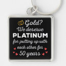 Search for 50th wedding anniversary key rings Couple