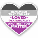 Search for asexual pride stickers Heart