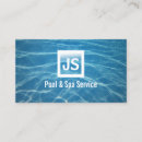 Search for swimming pool business cards Blue