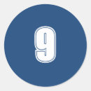 Search for number 9 stickers Blue