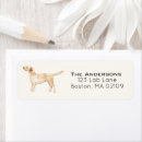 Search for yellow labs return address labels Watercolor