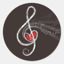 Search for treble clef stickers Black